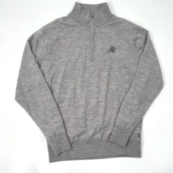100% Merino Wool Phoenix Suns 1/4 Zip Pullover Sweater Size L - Picture 1 of 7